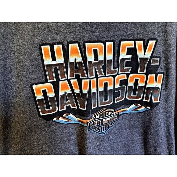 Harley-Davidson Men's XXL Gray Short Sleeve Rockstar Fort Myers Florida - Picture 4 of 6